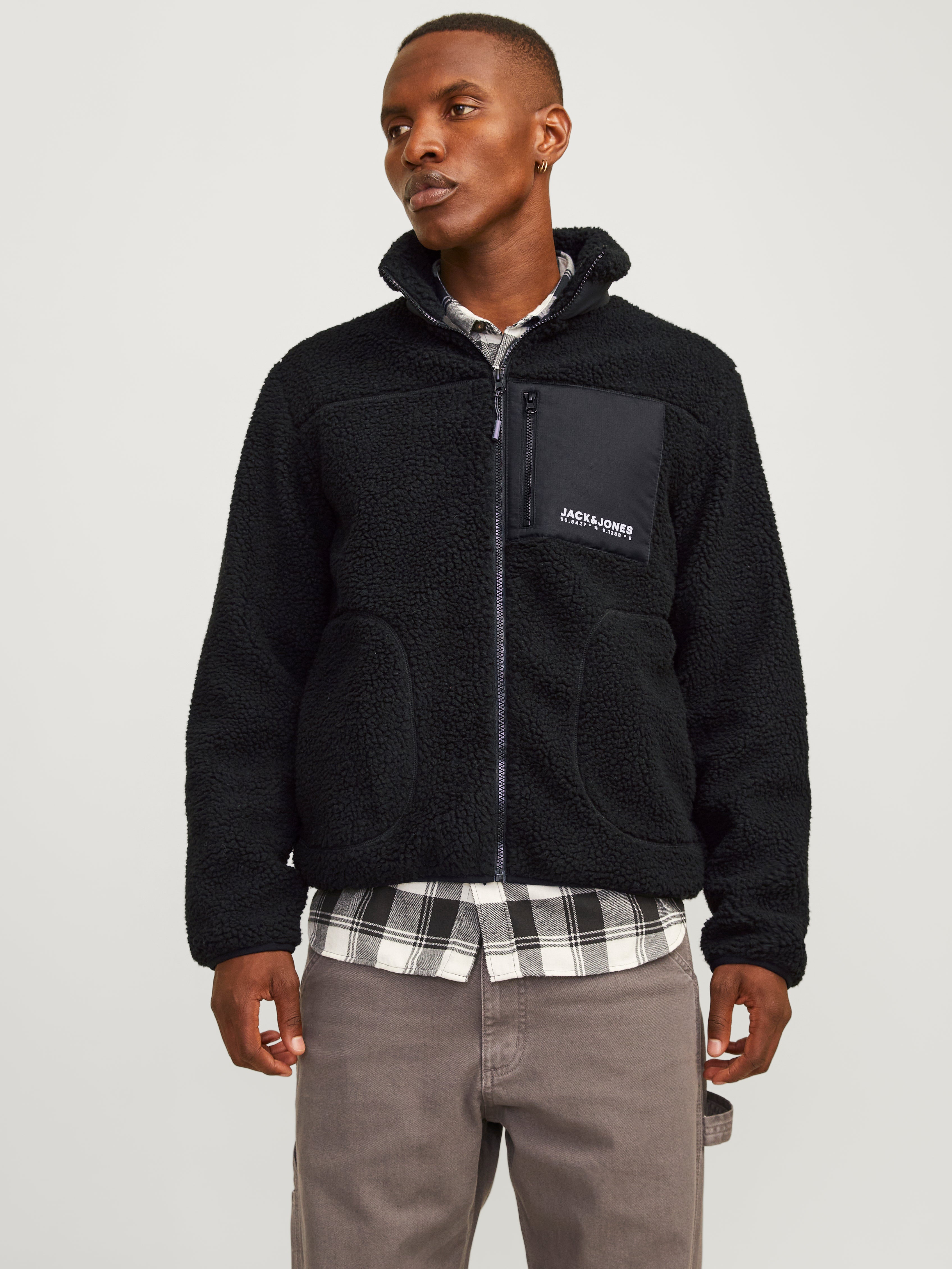 Teddyfell Jacke Schwarz Jack Jones®