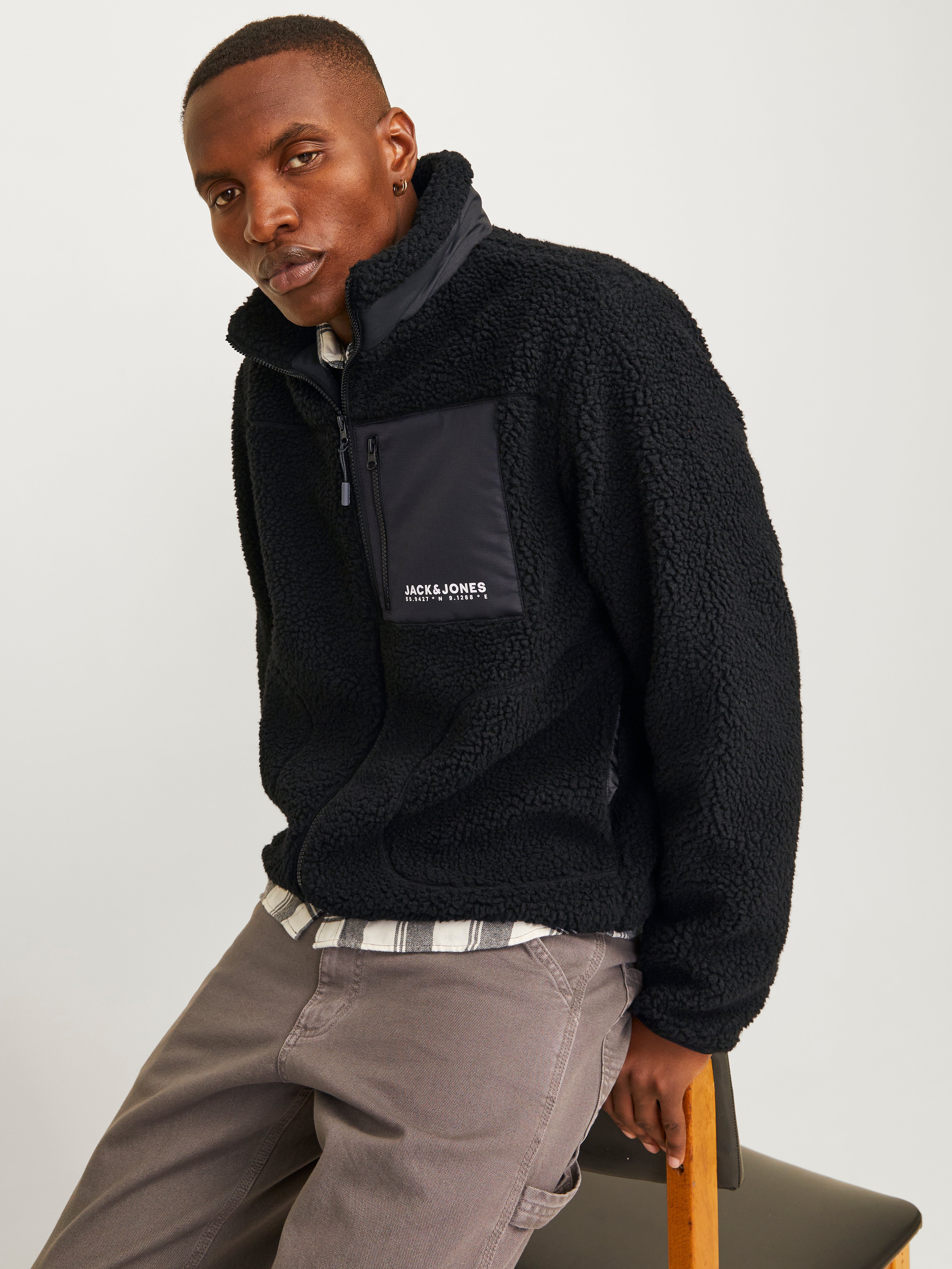 Teddyfell Jacke Schwarz Jack Jones®