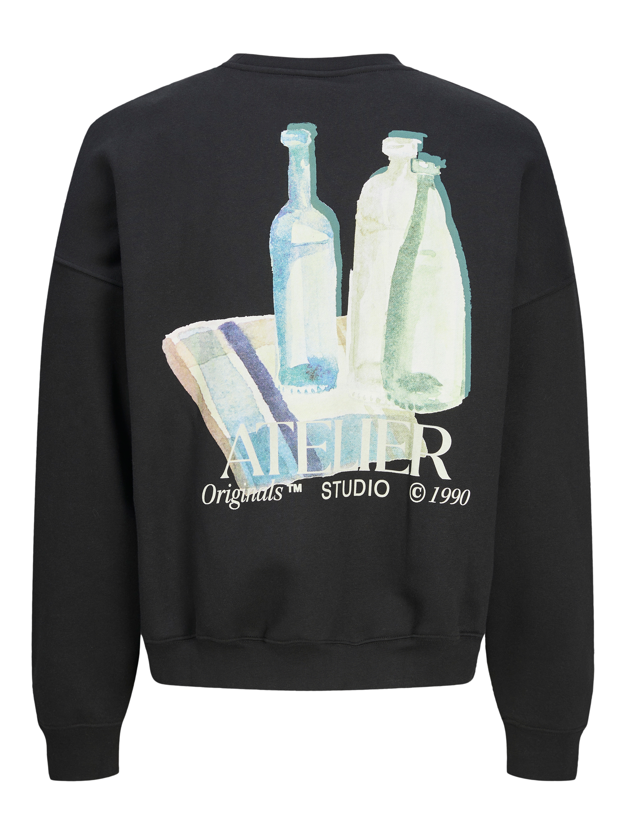 Jack & Jones Printed Sweatshirt -Black - 12262881