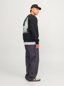 Jack & Jones Printed Sweatshirt -Black - 12262881