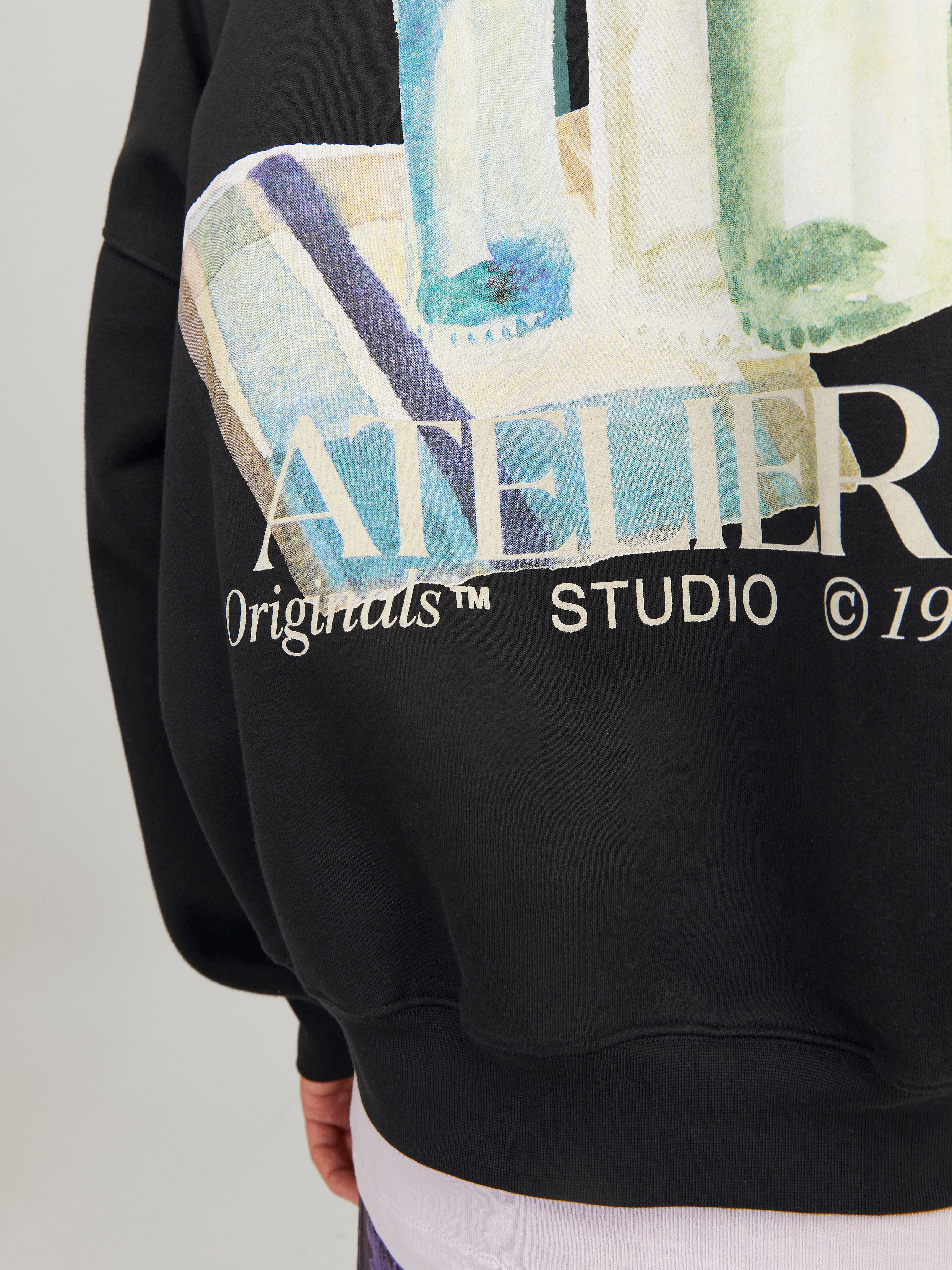 2022 W Half Zip Sweat (Black) | [Alexandros] | ［Alexandros
