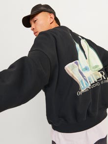 Jack & Jones Printed Sweatshirt -Black - 12262881
