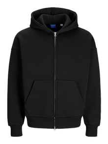 Jack & Jones Sweat à capuche zippé Uni -Black - 12262955