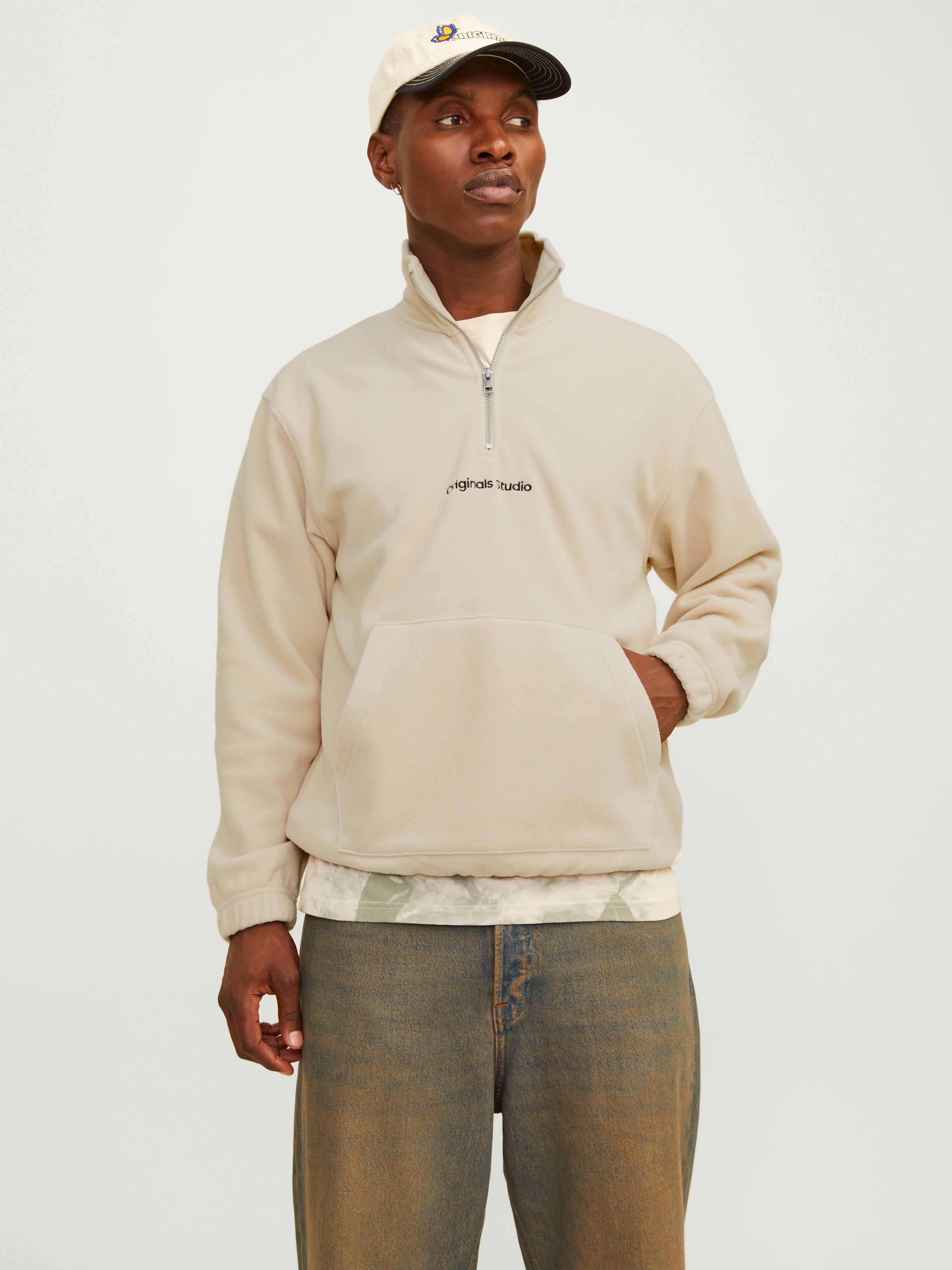 Thumbnail - Gedruckt Fleece Sweatshirt