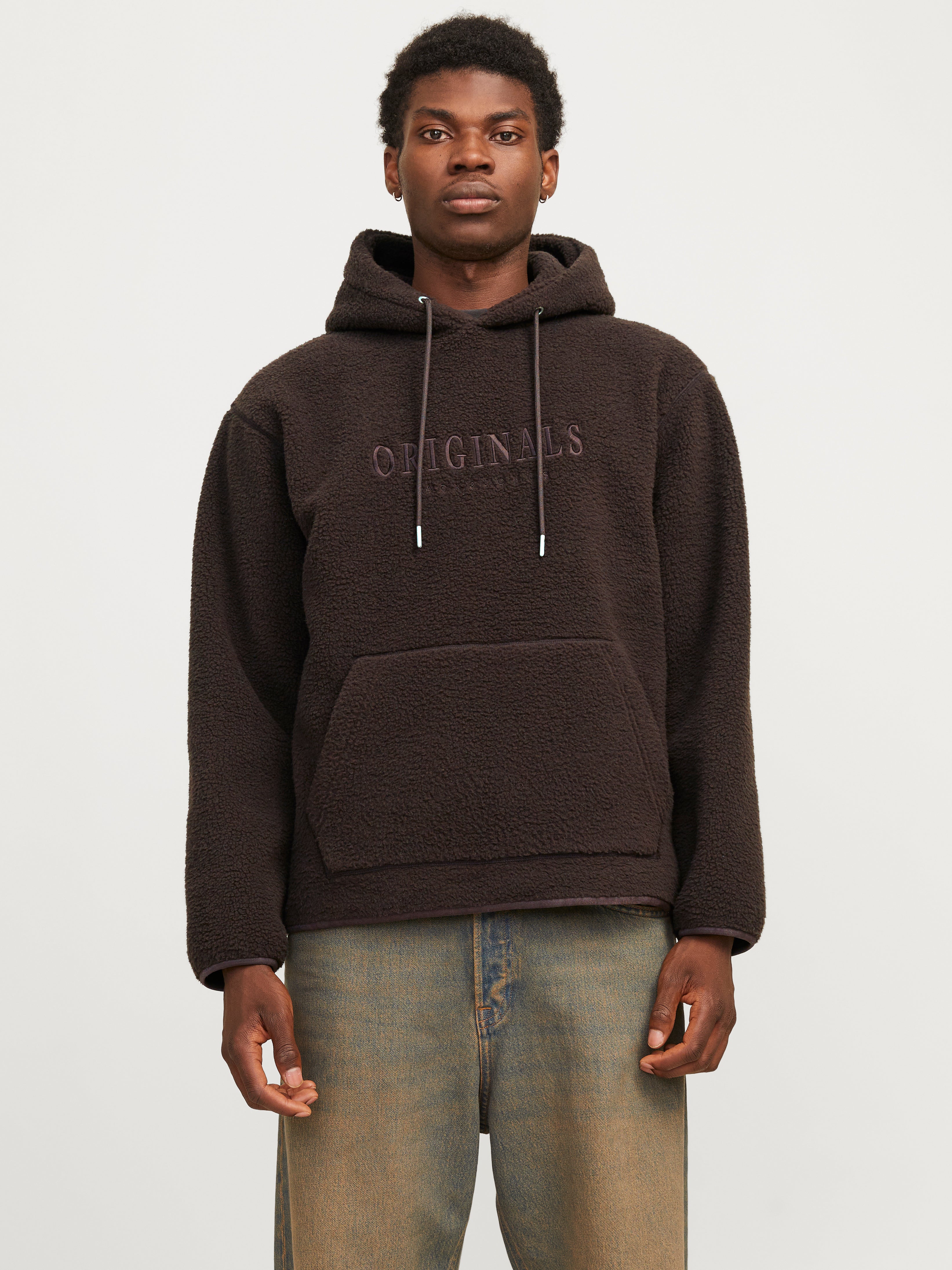 Gedruckt Fleece Sweatshirt