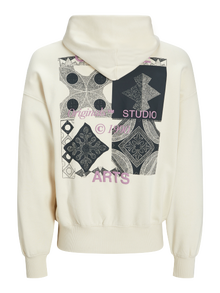 Jack & Jones Bluza z kapturem -Antique White - 12263036