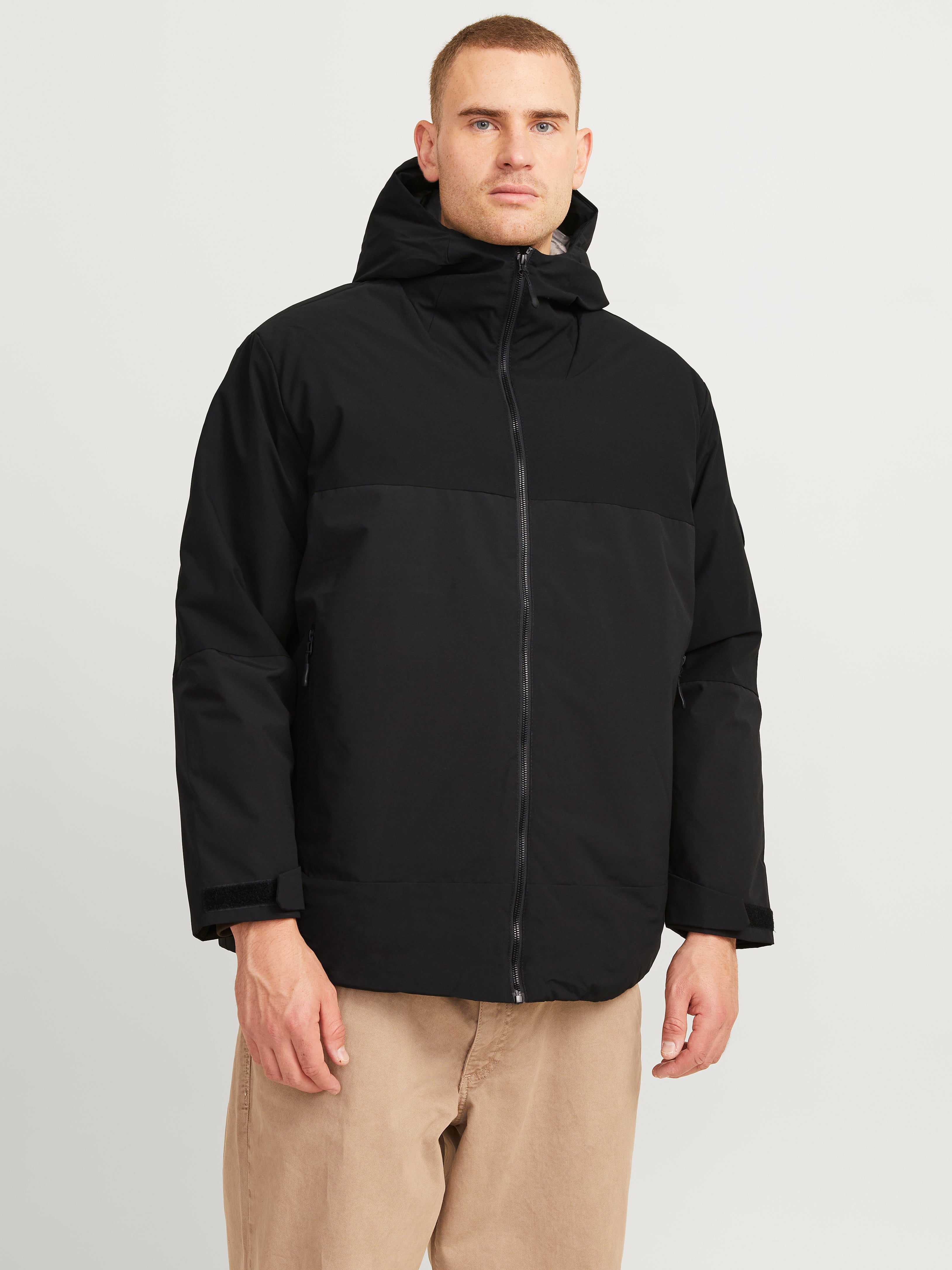 Thumbnail - Plus Size Gefütterte Jacke