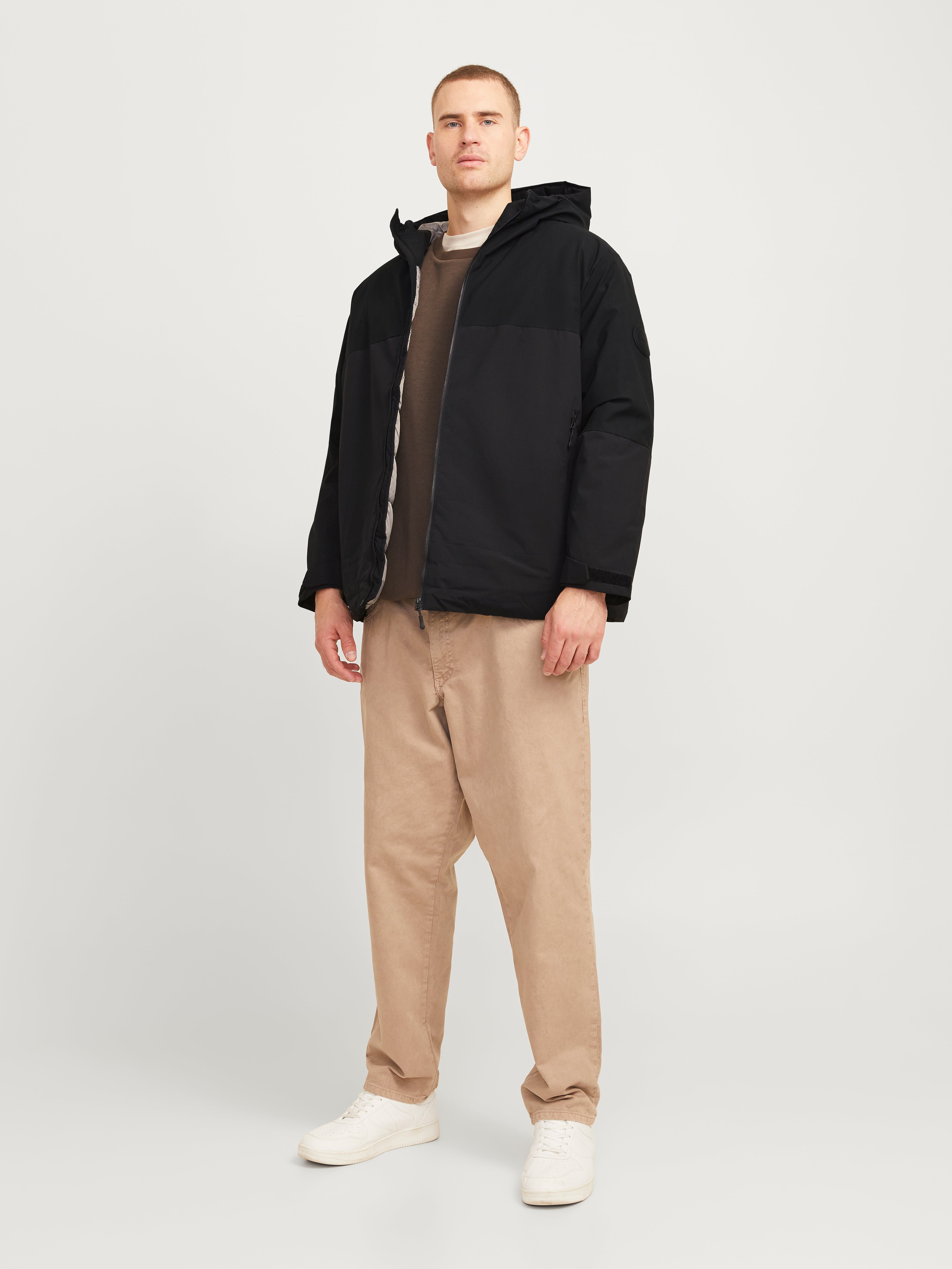Thumbnail - Plus Size Gefütterte Jacke
