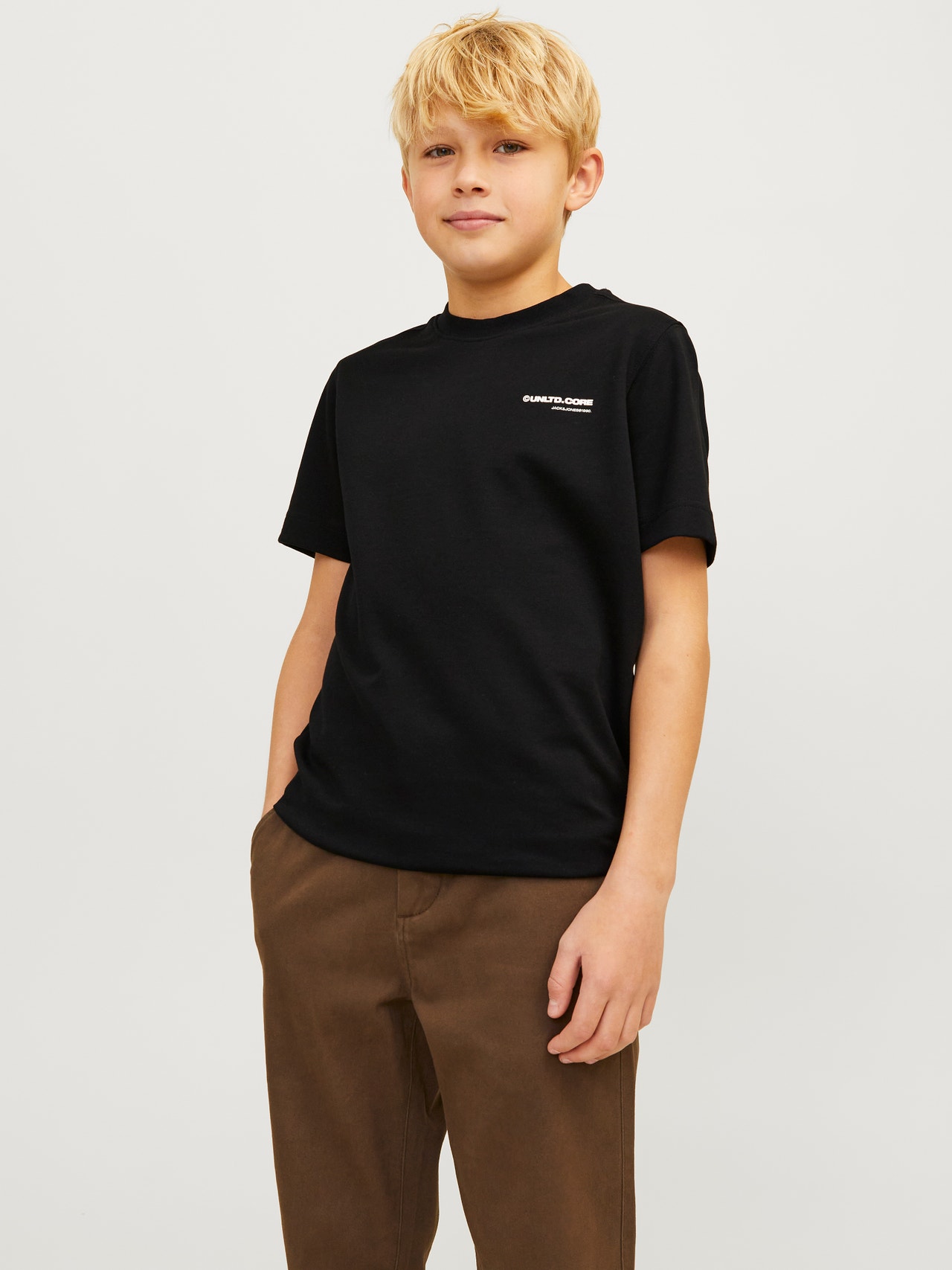 Jack & Jones Bedrukt T-shirt Voor jongens -Black - 12263087