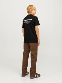 Jack & Jones Nadruk T-shirt Dla chłopców -Black - 12263087