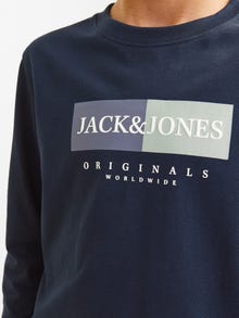 Jack & Jones Logo t-shirt à manches longues -Sky Captain - 12263109