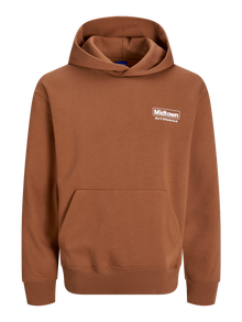 Jack & Jones Painettu Huppari -Mocha Bisque - 12263179