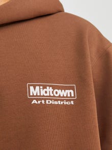 Jack & Jones Painettu Huppari -Mocha Bisque - 12263179