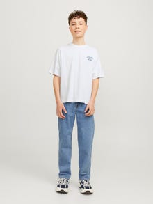 Jack & Jones Spausdintas raštas Marškinėliai Jaunimui -Bright White - 12263182