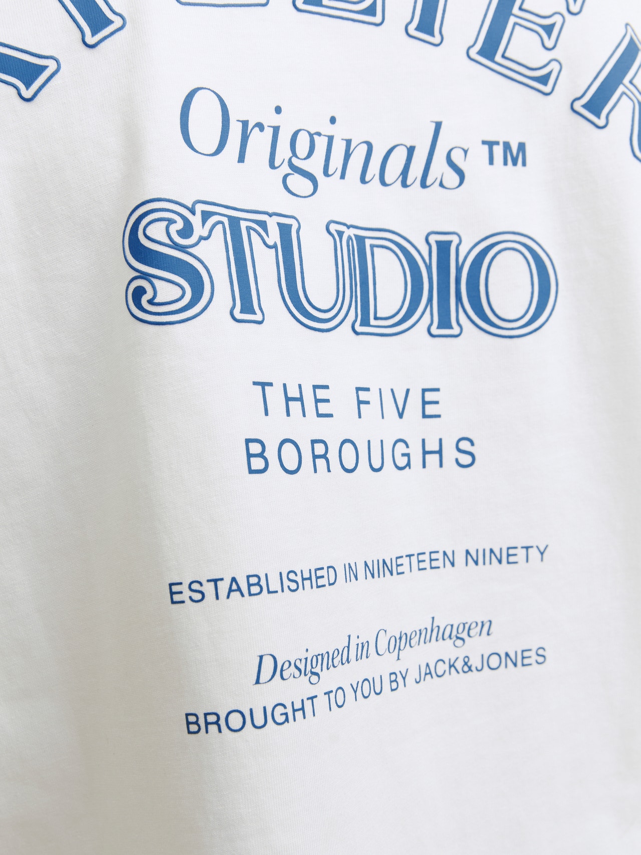 Jack & Jones Bedrukt T-shirt Voor jongens -Bright White - 12263182