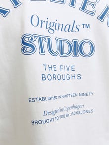 Jack & Jones Spausdintas raštas Marškinėliai For boys -Bright White - 12263182
