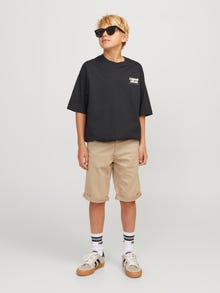 Jack & Jones Printed T-shirt For boys -Black - 12263182