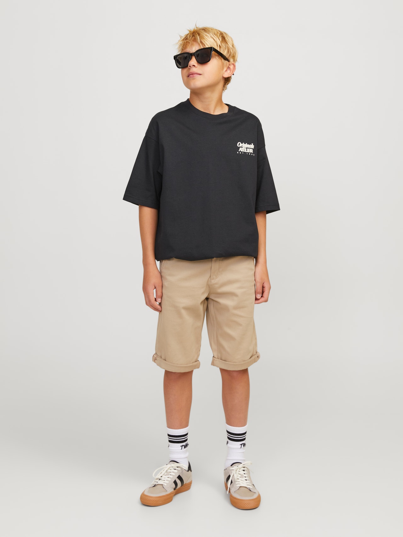 Jack & Jones Printed T-shirt For boys -Black - 12263182