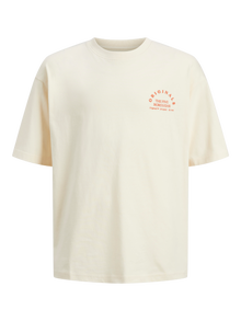 Jack & Jones Camiseta Estampado Para chicos -Buttercream - 12263182