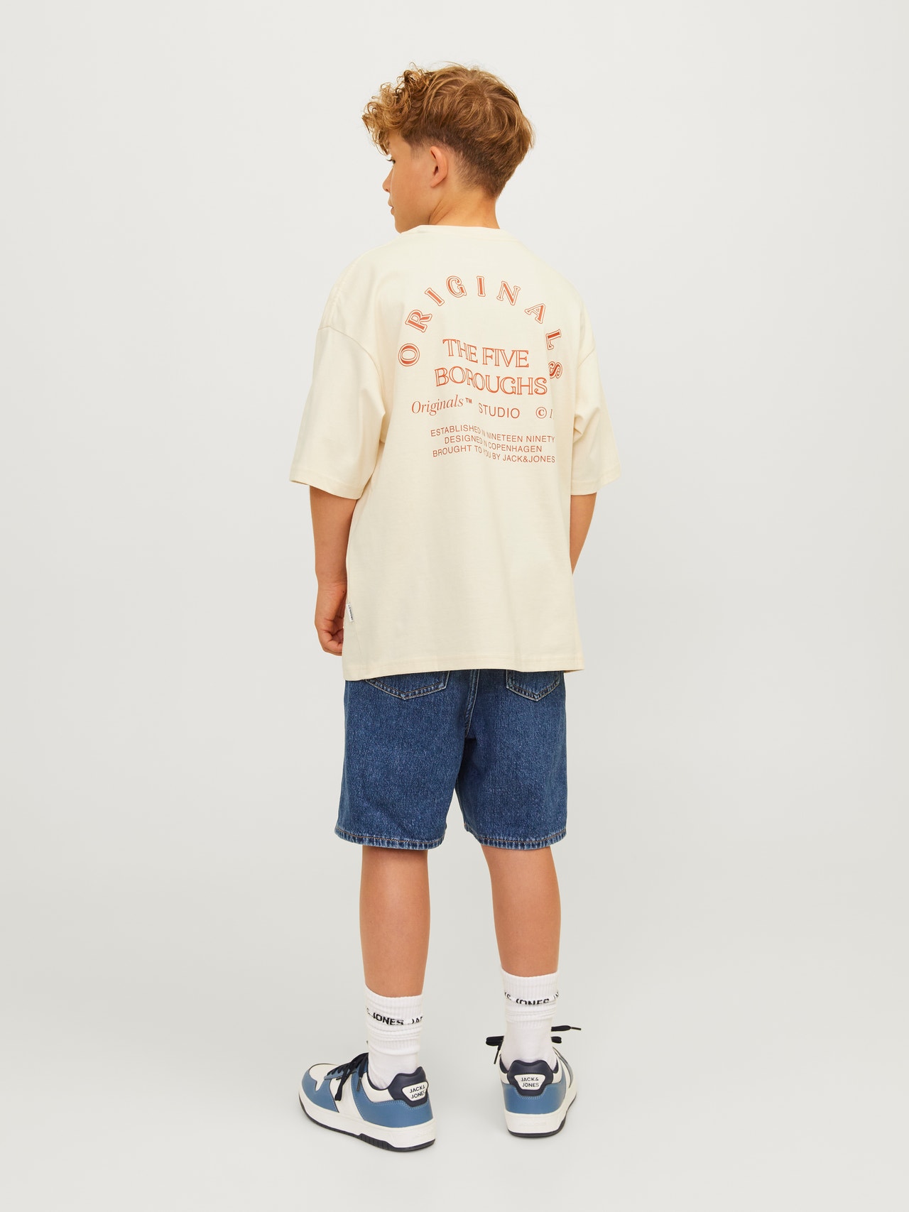 Jack & Jones Bedrukt T-shirt Voor jongens -Buttercream - 12263182