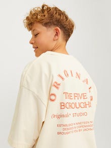 Jack & Jones Gedrukt T-shirts Junior -Buttercream - 12263182