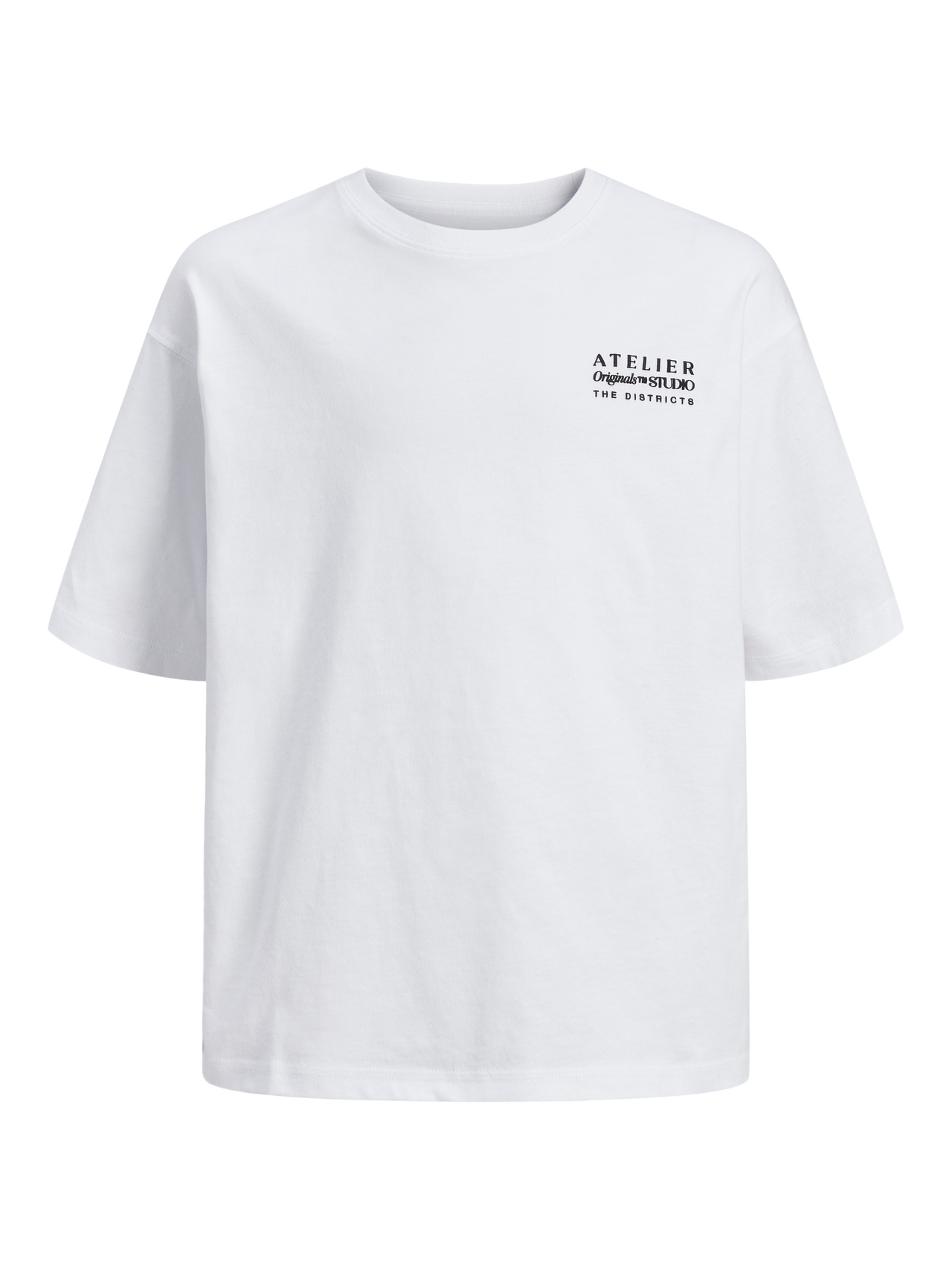 Jack & Jones T-shirt Estampar Para meninos -Bright White - 12263183
