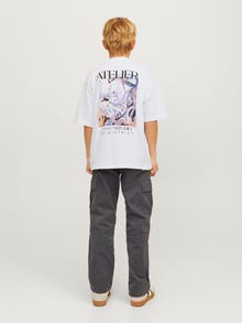 Jack & Jones Printed T-shirt For boys -Bright White - 12263183