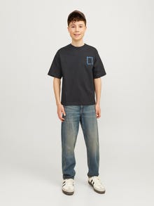 Jack & Jones Printed T-shirt For boys -Black - 12263183