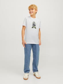 Jack & Jones T-shirt Imprimé Pour les garçons -Bright White - 12263213