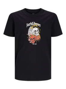 Jack & Jones Poikien Painettu T-paita -Black - 12263213