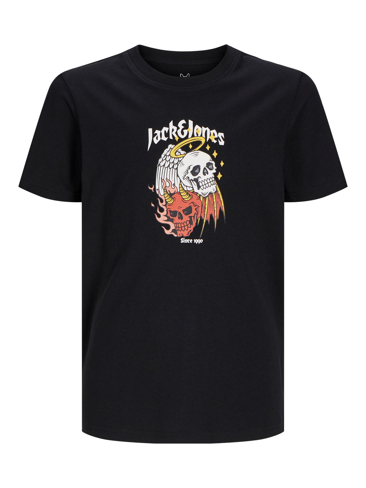 Jack & Jones Printed T-shirt For boys -Black - 12263213