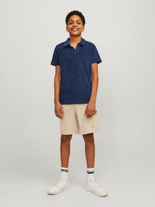 Jack & Jones Gładki T-shirt Dla chłopców -Navy Blazer - 12263214