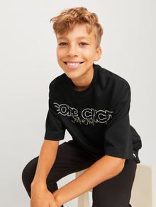 Jack & Jones Junior Painettu T-paita -Black - 12263245