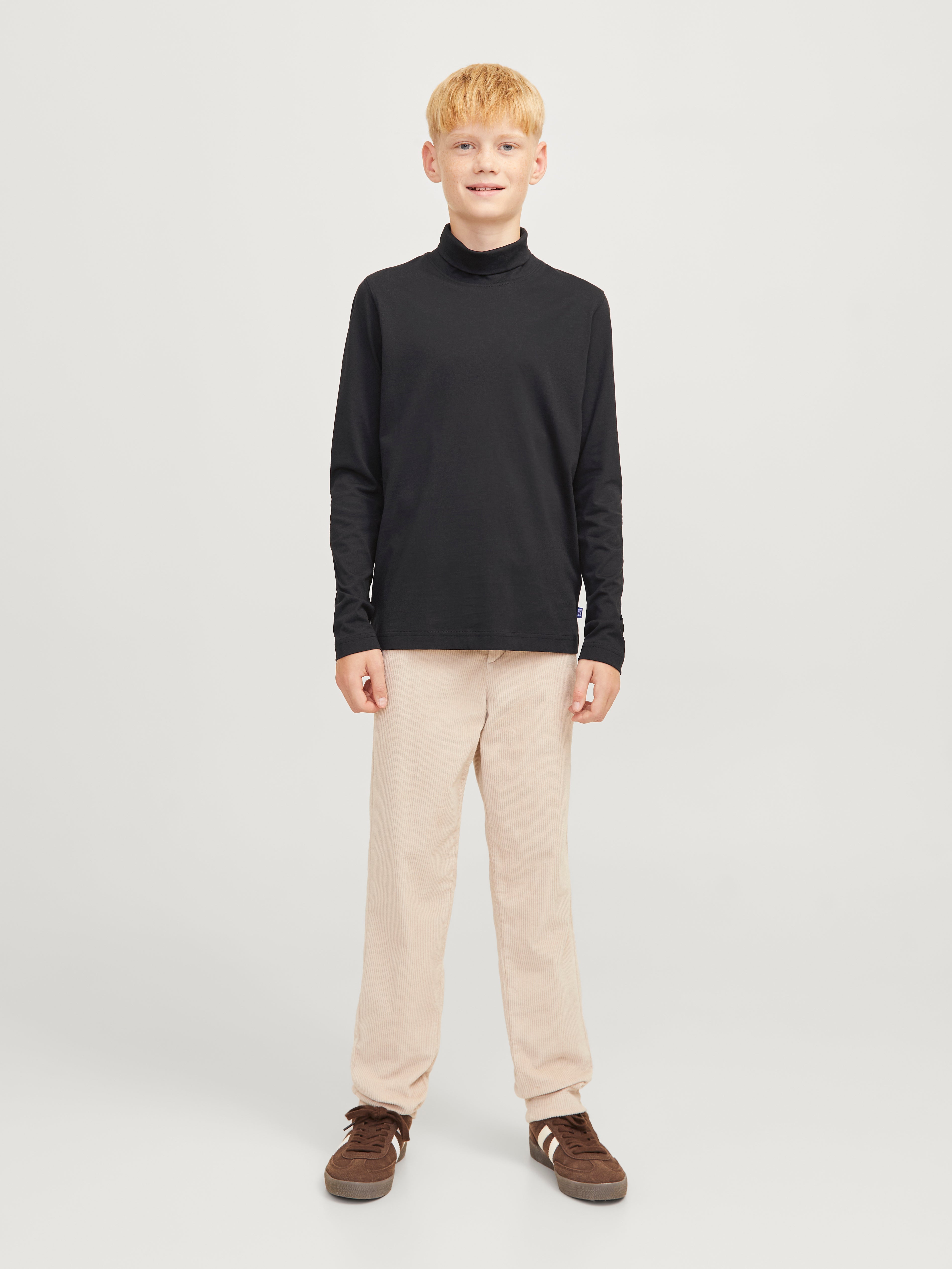 Thumbnail - Einfarbig Langarm-t-shirt Junior
