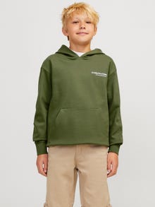 Jack & Jones Hoodie Estampar Para meninos -Cypress - 12263302