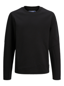 Jack & Jones Einfarbig Sweatshirt mit Rundhals Für jungs -Black - 12263320