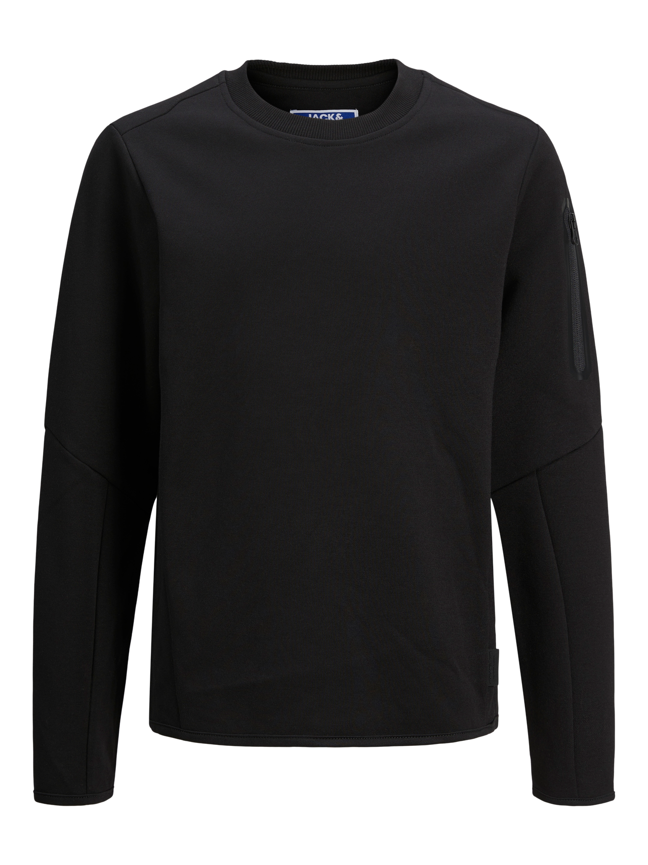 Jack & Jones Ensfarvet Sweatshirt med rund hals Til drenge -Black - 12263320