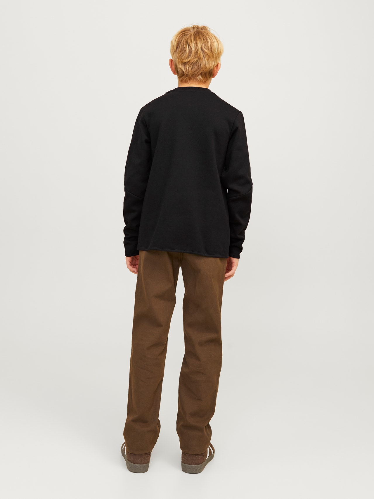 Jack & Jones Einfarbig Sweatshirt mit Rundhals Für jungs -Black - 12263320