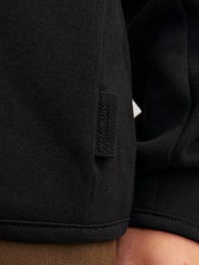 Jack & Jones Plain Crew neck Sweatshirt For boys -Black - 12263320