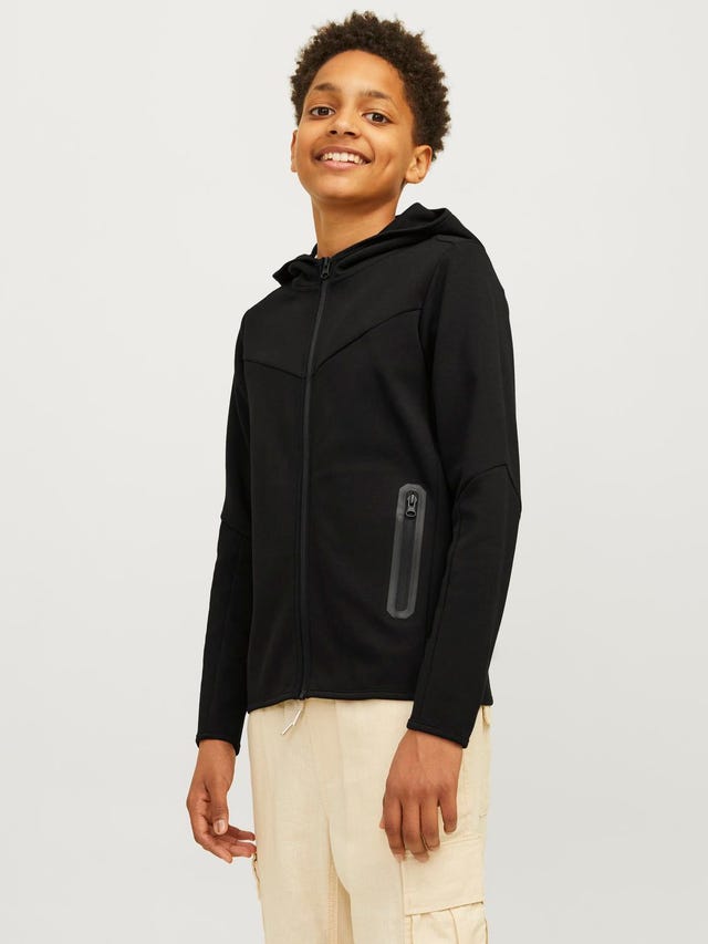 Jack & Jones Plain Zip Hoodie For boys - 12263334