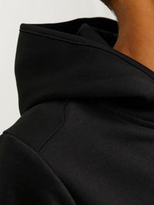 Jack & Jones Hoodie com zíper Liso Para meninos -Black - 12263334