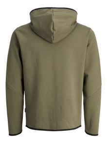 Jack & Jones Plain Zip Hoodie Junior -Grape Leaf - 12263334