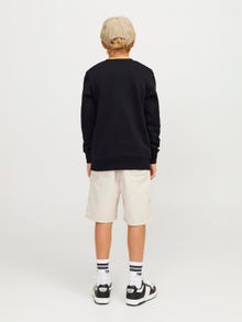 Jack & Jones Logo Crew neck Sweatshirt For boys -Black - 12263372