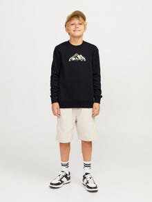 Jack & Jones Logó Személyzeti nyakú pulóver Ifjúsági -Black - 12263372