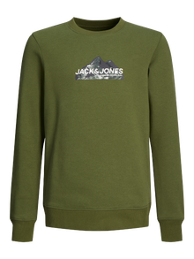 Jack & Jones Logotipas Apatinis prakaituojantis megztinis Jaunimui -Cypress - 12263372