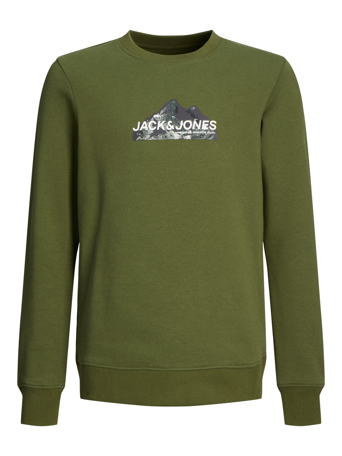 Jack & Jones Logo Crew neck Sweatshirt For boys -Cypress - 12263372