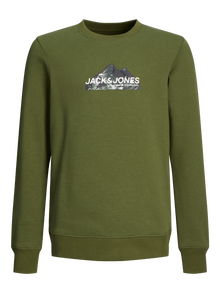 Jack & Jones Logo Sweatshirt mit Rundhals Für jungs -Cypress - 12263372