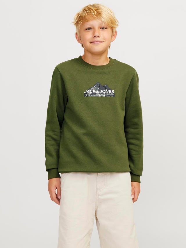 Jack & Jones Logo Crew neck Sweatshirt For boys - 12263372