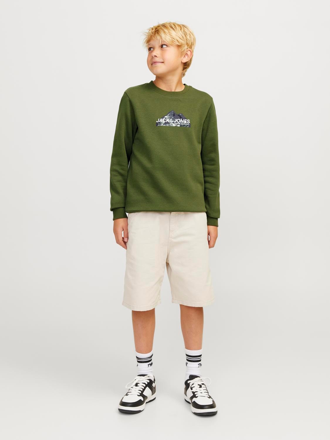 Jack & Jones Felpa Girocollo Con logo Per Bambino -Cypress - 12263372