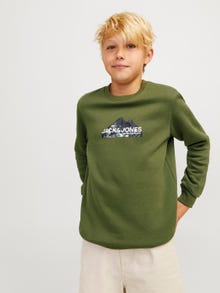 Jack & Jones Logó Személyzeti nyakú pulóver Ifjúsági -Cypress - 12263372